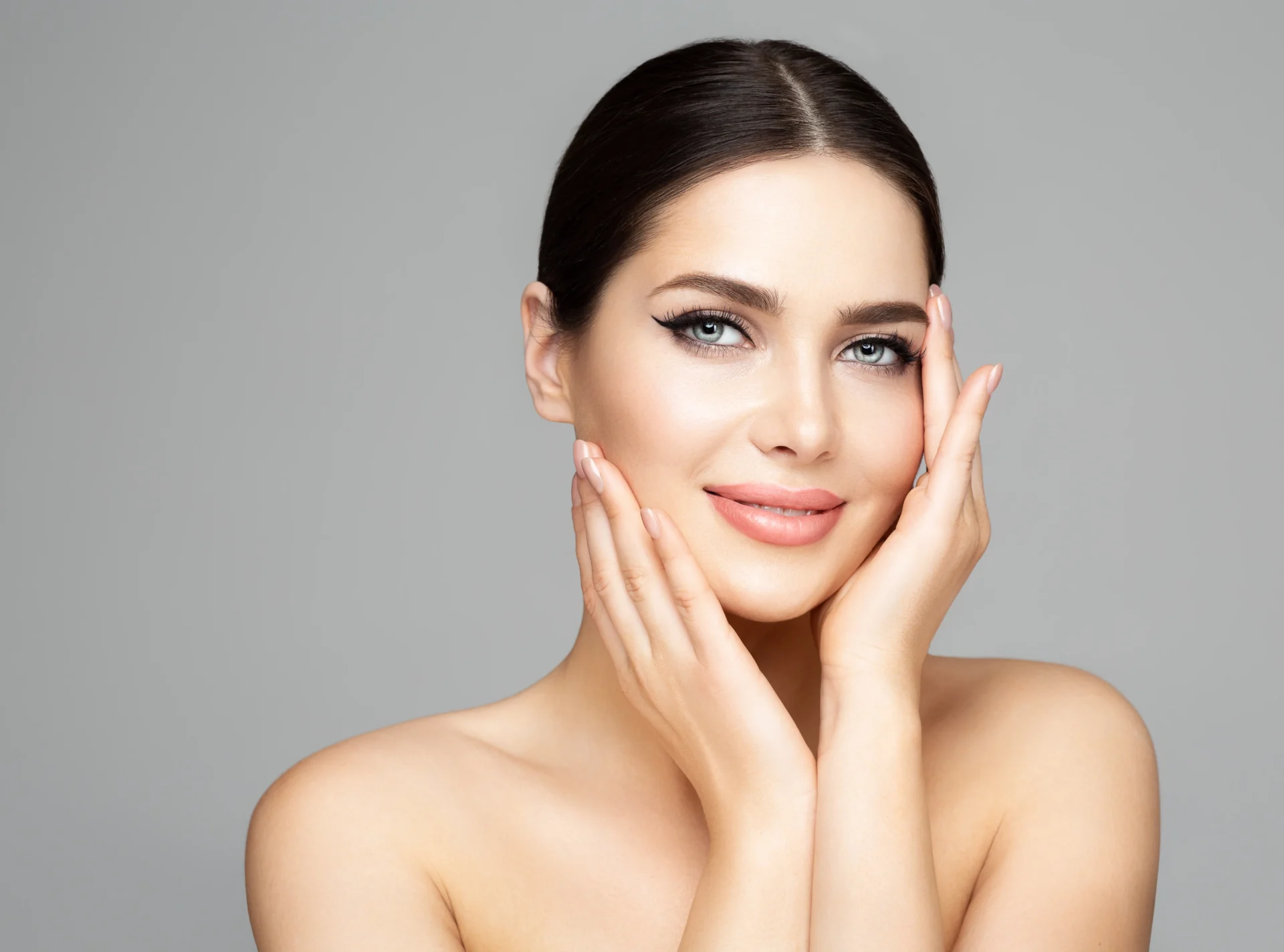 Female client with fresh, glowing skin after Facial treatment in Yardley, PA at Glo Derma